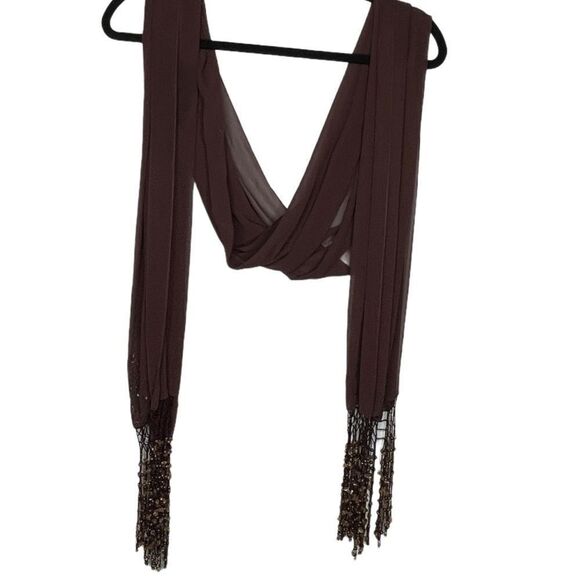 Vintage Sheer‎ Beaded Wrap - Picture 1 of 6